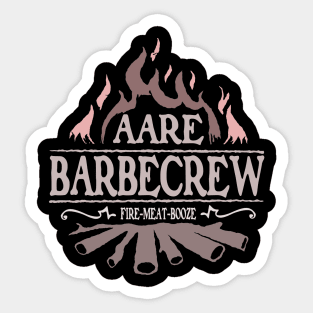 Barbecrew Black Sticker